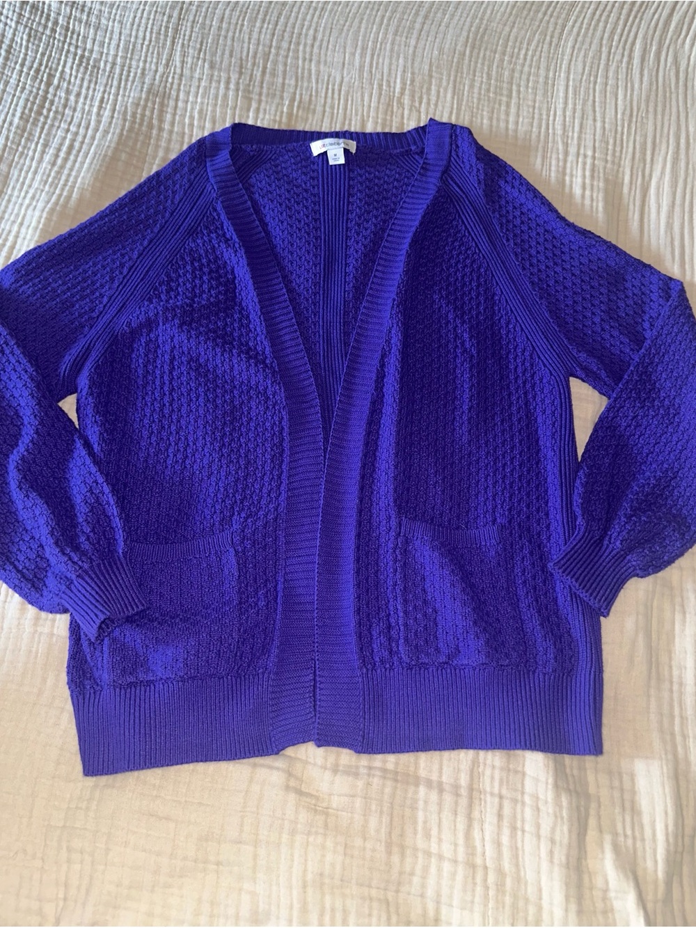 Purple Liz Claiborne cardigan Med